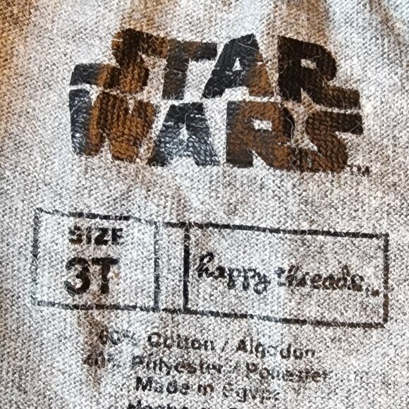 Star Wars Baby Yoda Pajamas Shorts Set Black And Grey Size 3T - Picture 7 of 7